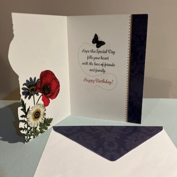 6 Birthday Cards New Beginnings Collection Detailed Envelopes 7.5x5.5 Floral - Picture 12 of 12